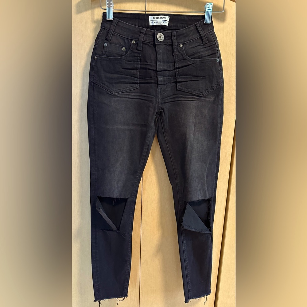 One Teaspoon Freebirds II High-Waist Stretch Skinny Ankle Jeans - NWT